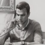 Sancho hablando por teléfono